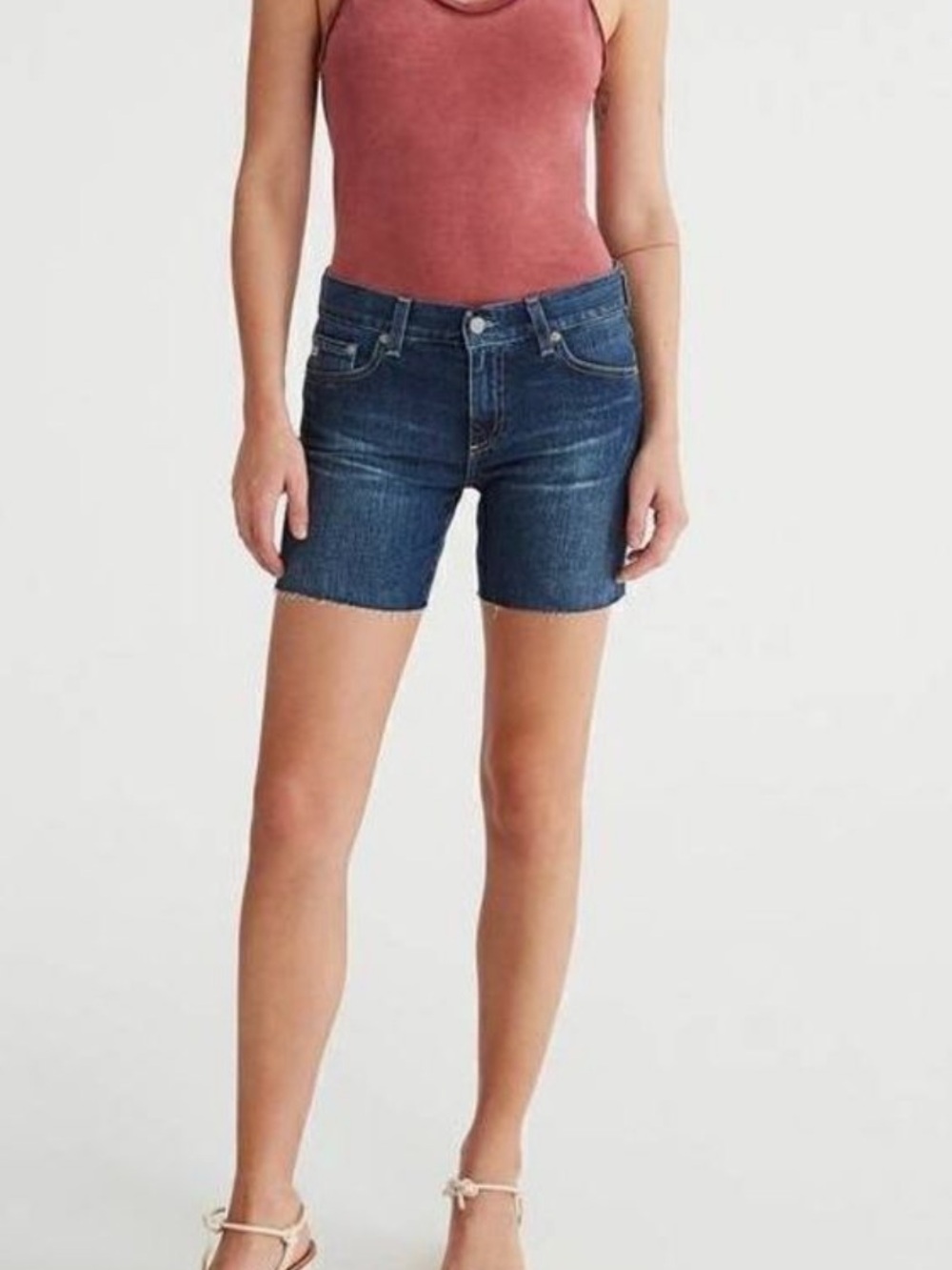 AG Adriano Goldschmied Women’s size 27 The Becke Relaxed Slim Jean Shorts